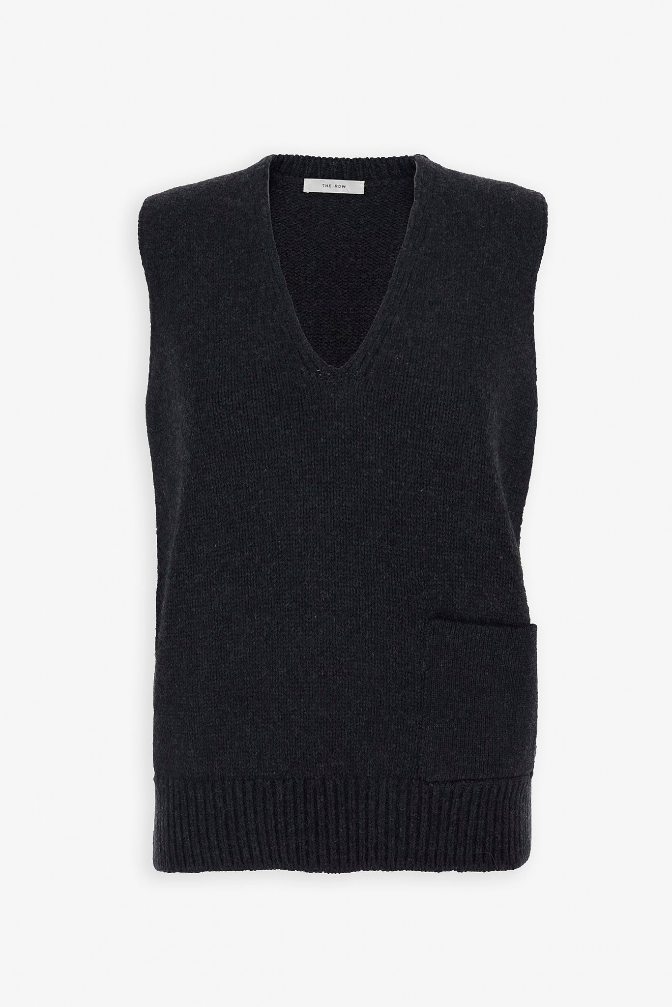 Marte charcoal melange cashmere top