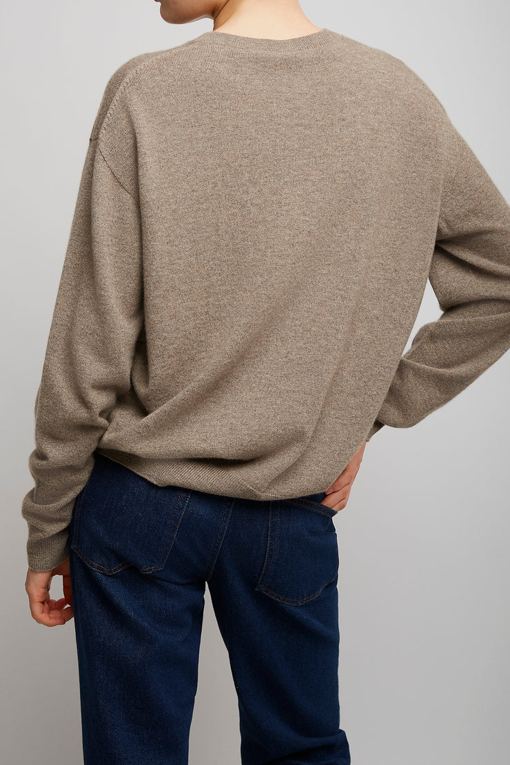 Misael pebble beige cashmere sweater