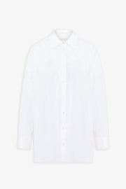 Luka white cotton poplin shirt