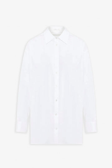 Luka white cotton poplin shirt