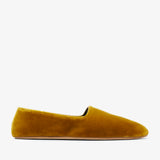 Ponti mustard velvet slippers