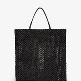 Barn Mini black raffia tote bag
