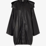 Cassandre black leather coat