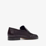 Soft mocassin two brown flats
