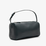 90's dark green small grain leather bag