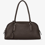 Small E/W India walnut brown bag