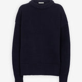 Ophelia navy wool cashmere sweater