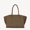 The Row Marlo 12 dark muschio leather bag