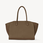 The Row Marlo 12 dark muschio leather bag