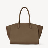 The Row Marlo 12 dark muschio leather bag