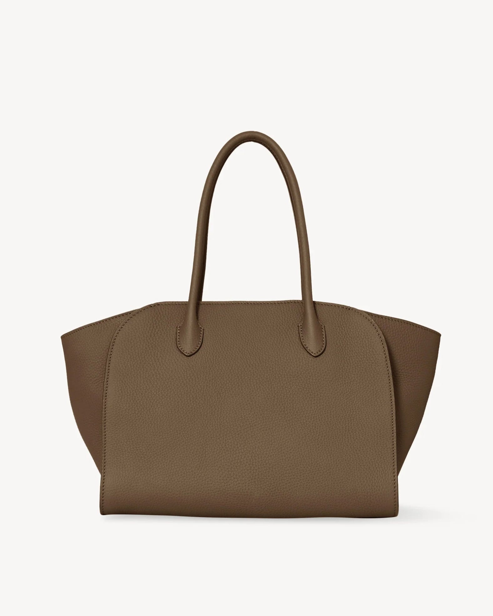 The Row Marlo 12 dark muschio leather bag