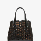 Mina 25 vienne vague black tote bag