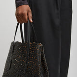 Mina 25 vienne vague black tote bag