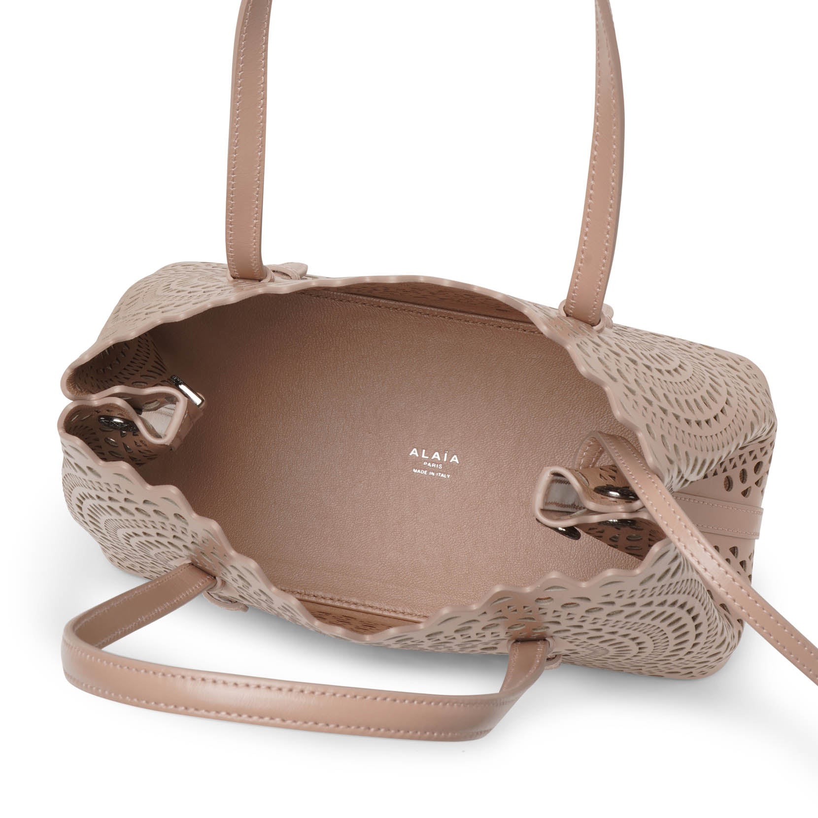 ALAiA　MINA25　VIENNE　circle　2waybag　定価33万 Alaïa | Mina 25 vienne circulaire beige tote bag | Savannahs