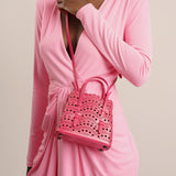Mina 16 vienne vague pink tote bag
