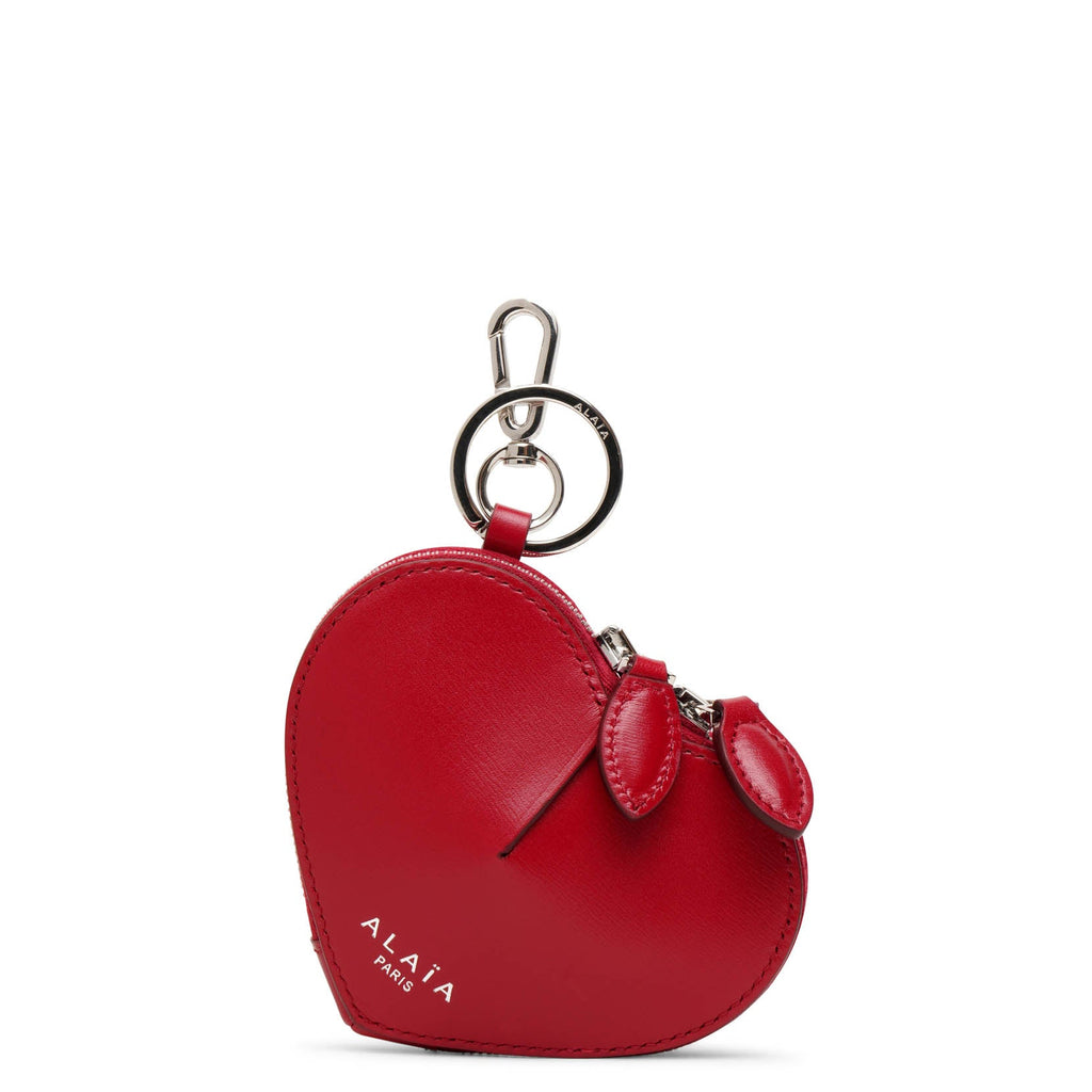 Leather Heart Coin Purse Keyholder Heart Shaped Wallet Mini 