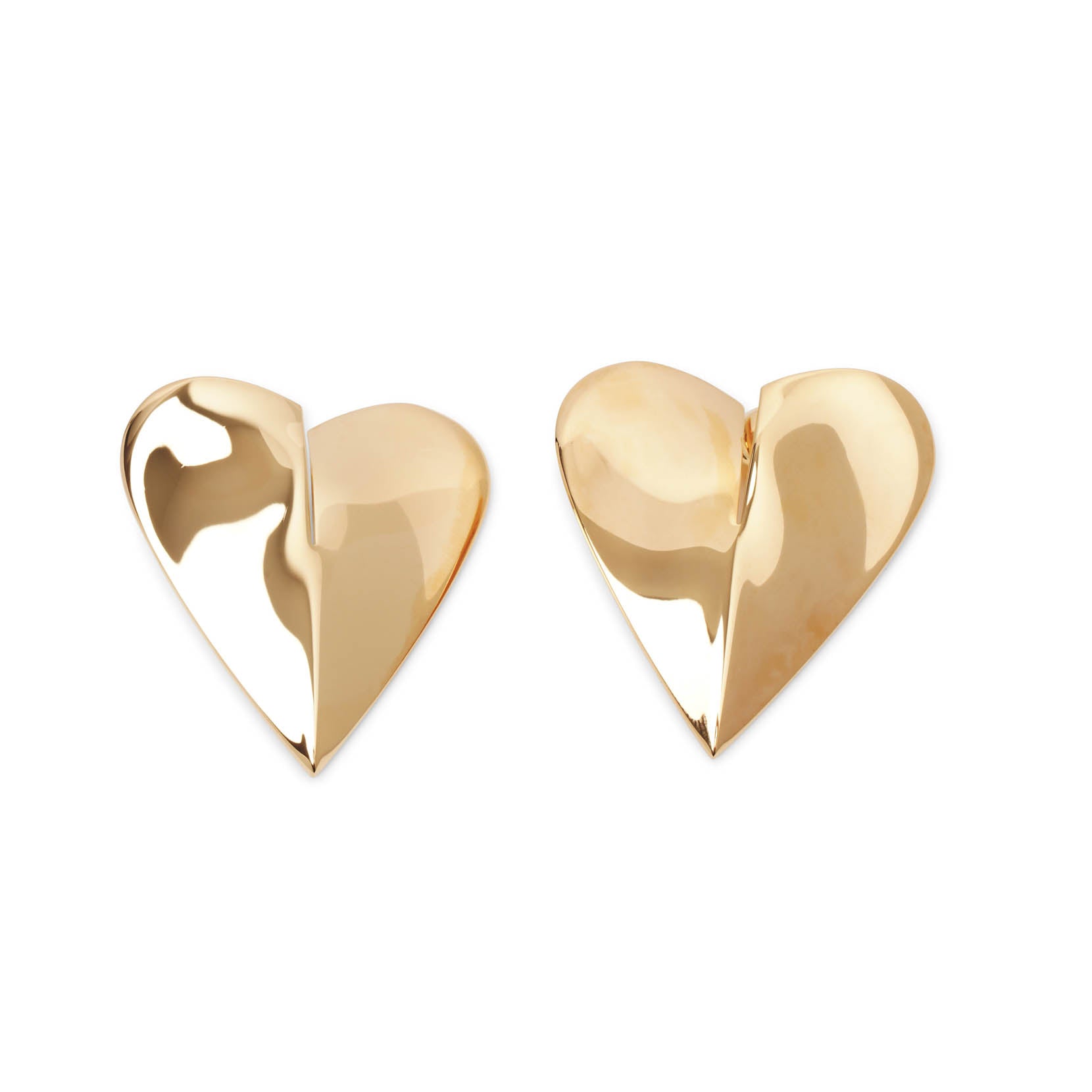 Shop Alaïa Le Cour M Gold Earrings