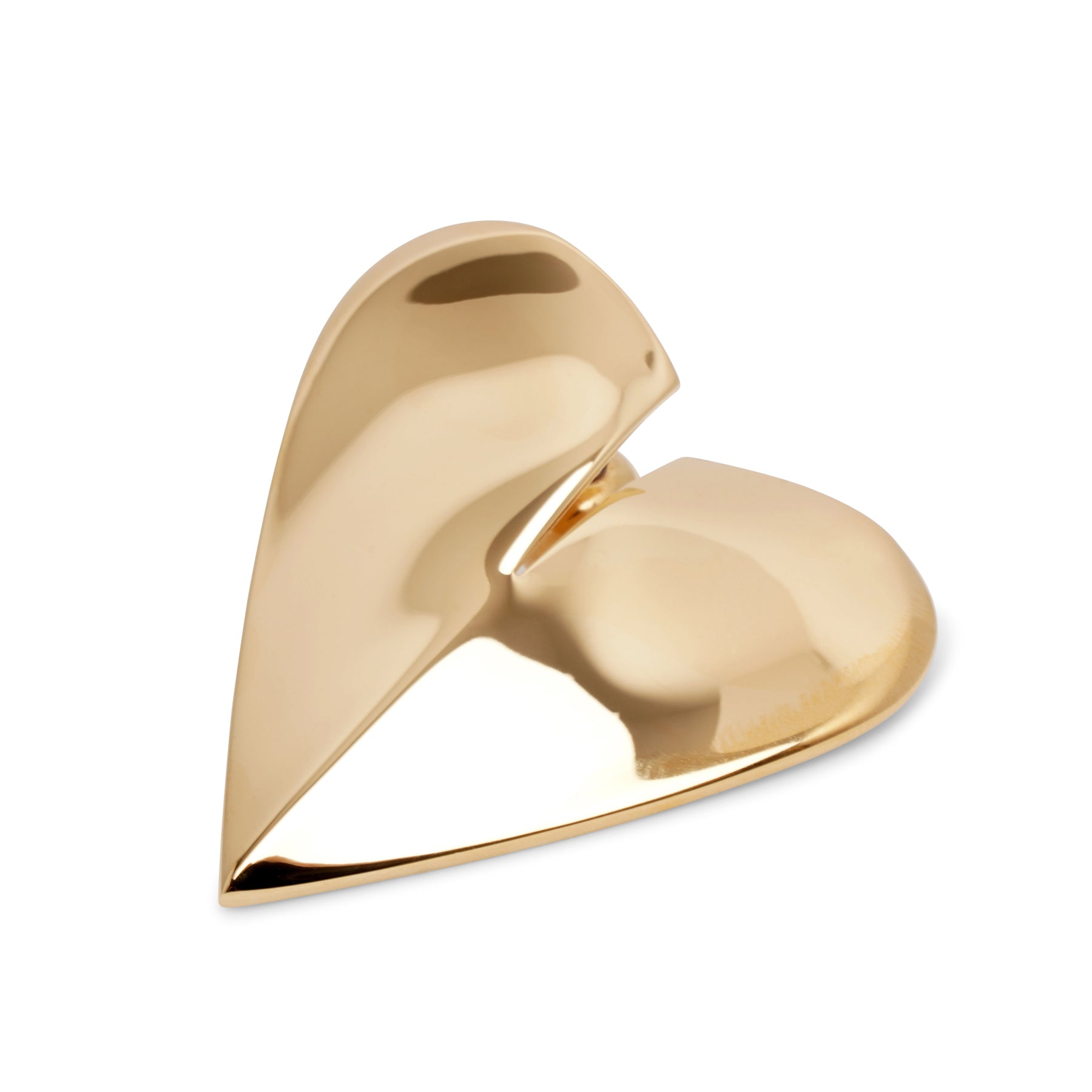 Shop Alaïa Le Cour M Gold Earrings