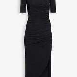 Draped soft jersey dress