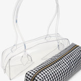 Le Teckel Medium black and white bag