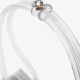 Le Teckel Medium black and white bag