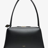 Le Bouledogue Medium black leather bag
