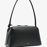 Le Bouledogue Medium black leather bag