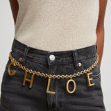 Chloe letters belt