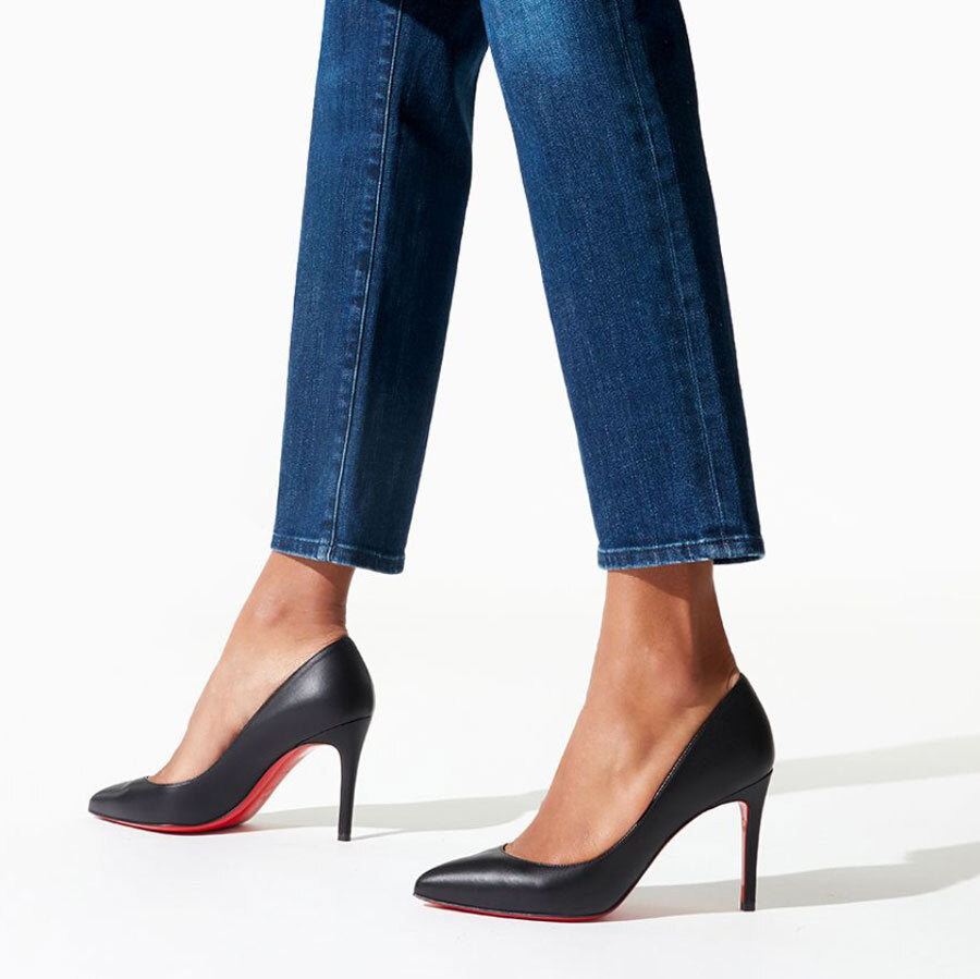 Christian Louboutin | Pigalle 85 black leather pump | Savannahs