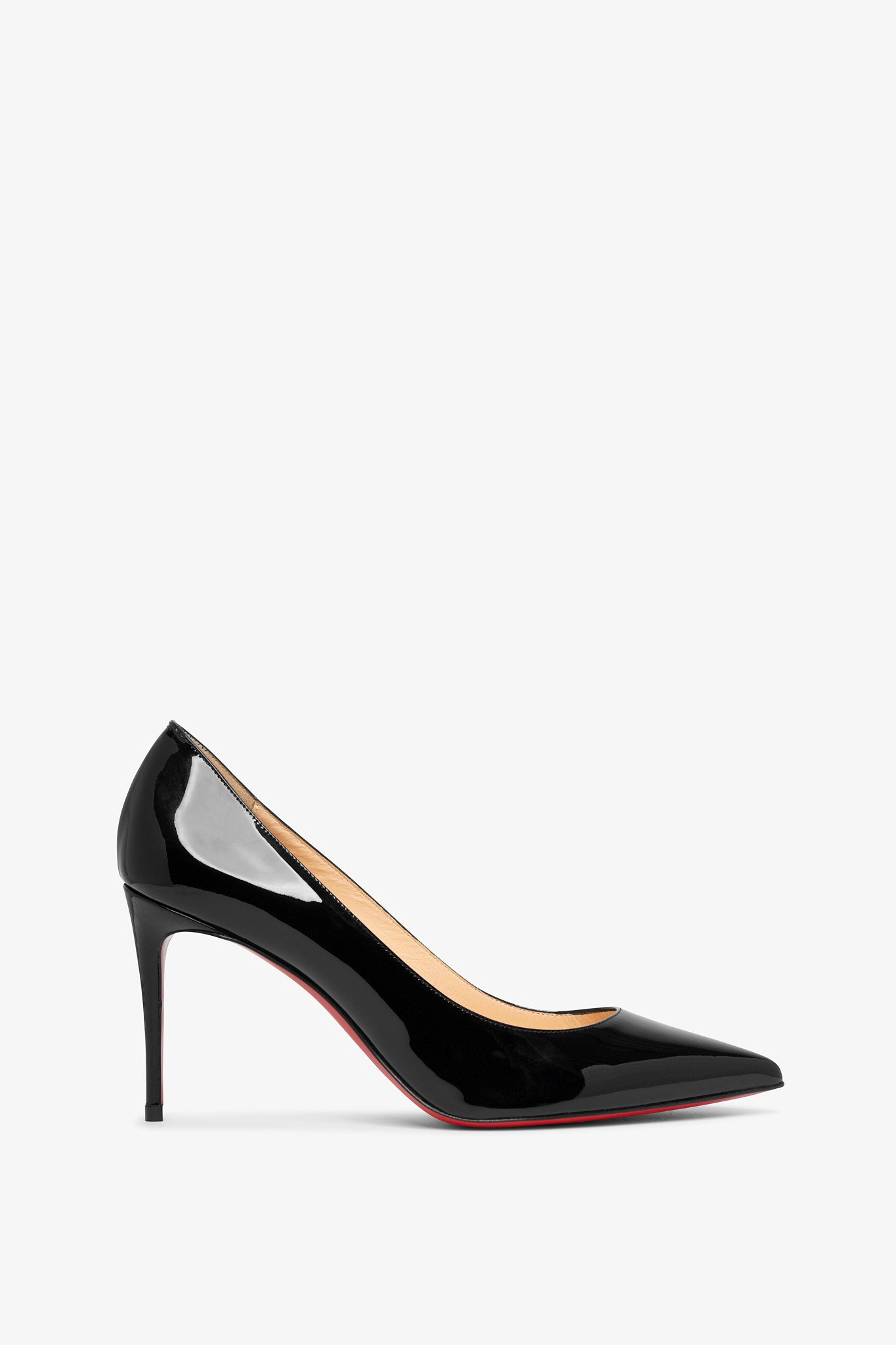 Kate 85 black patent pumps