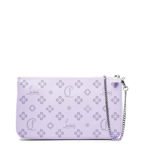 Loubila lilac patent pouch