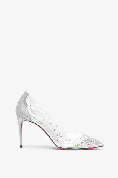 Christian louboutin/DEGRA crystal/パンプス Miss Z Degrastrass PVC - 100 mm Pumps - PVC and laminated