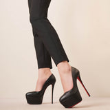 Dolly 160 black leather pumps