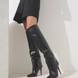 Astrilarge Botta 100 black leather boots