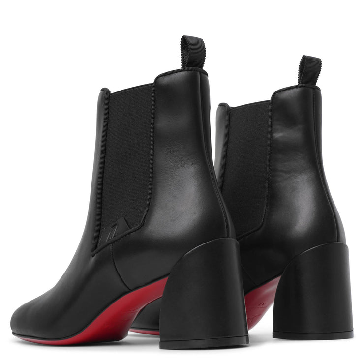 Turelastic 55 black leather ankle boots