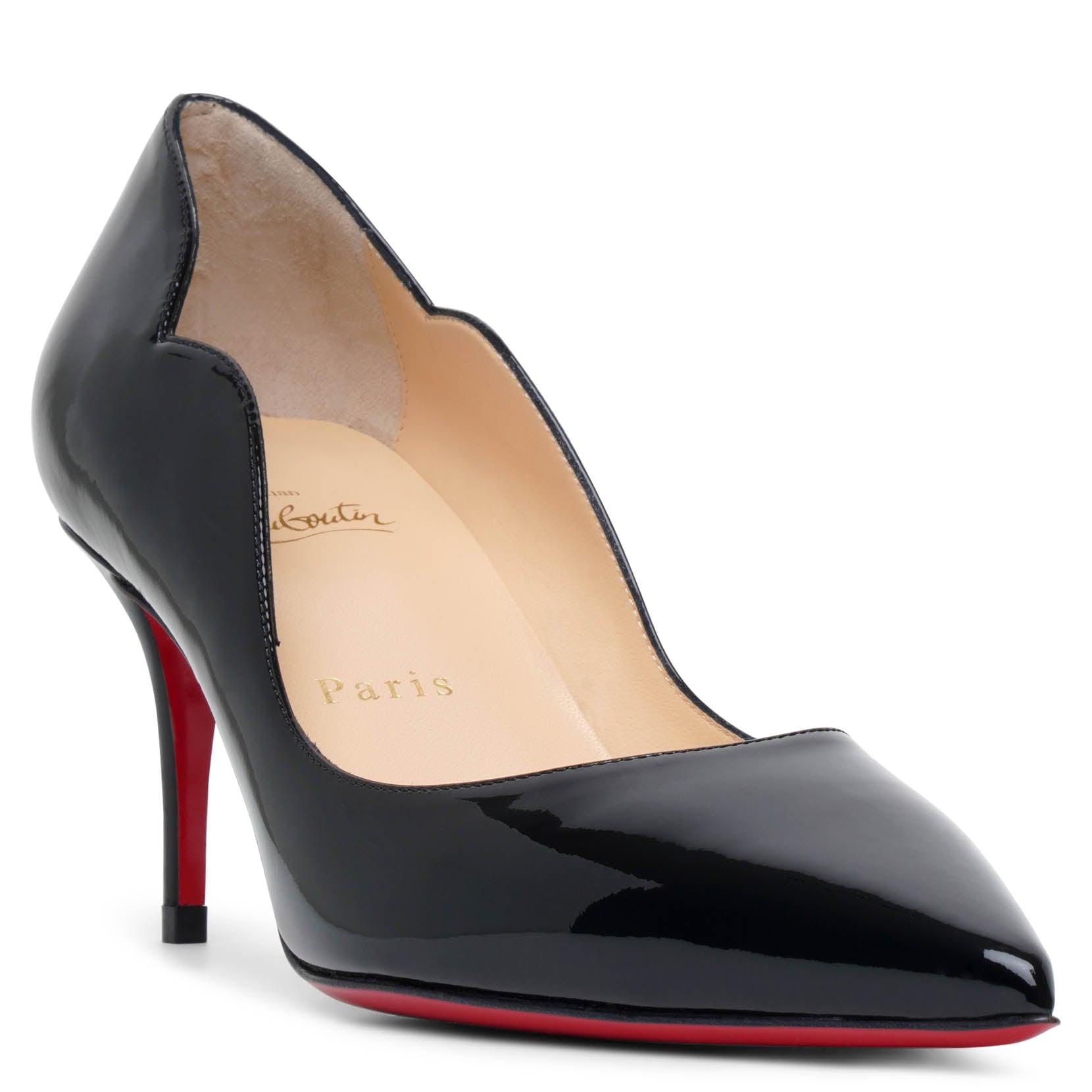 Hot Chick 70 patent black pumps