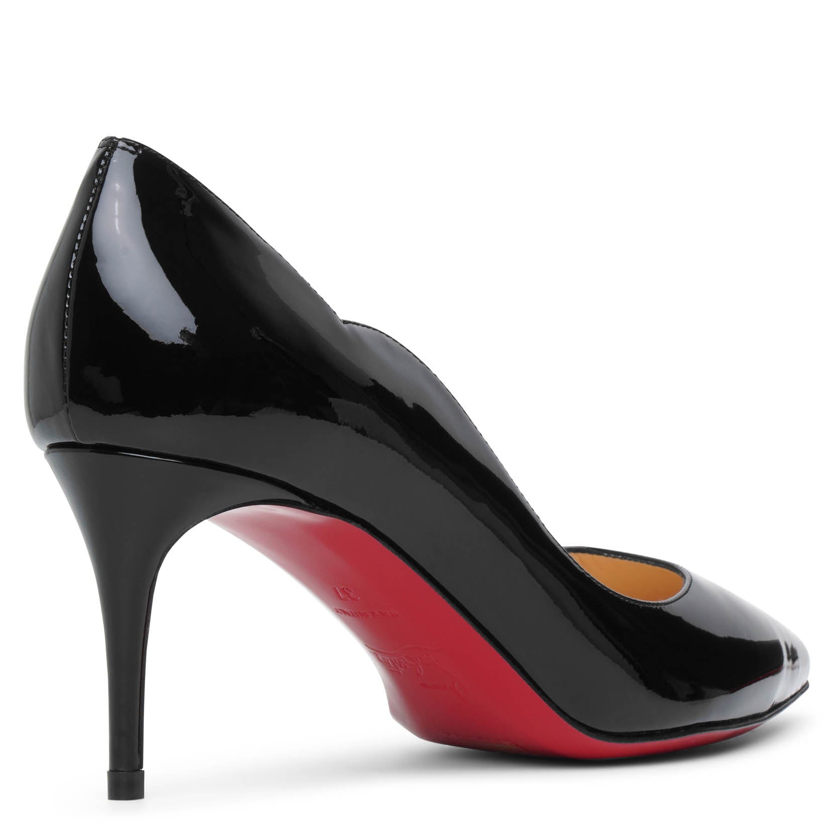 Hot Chick 70 patent black pumps