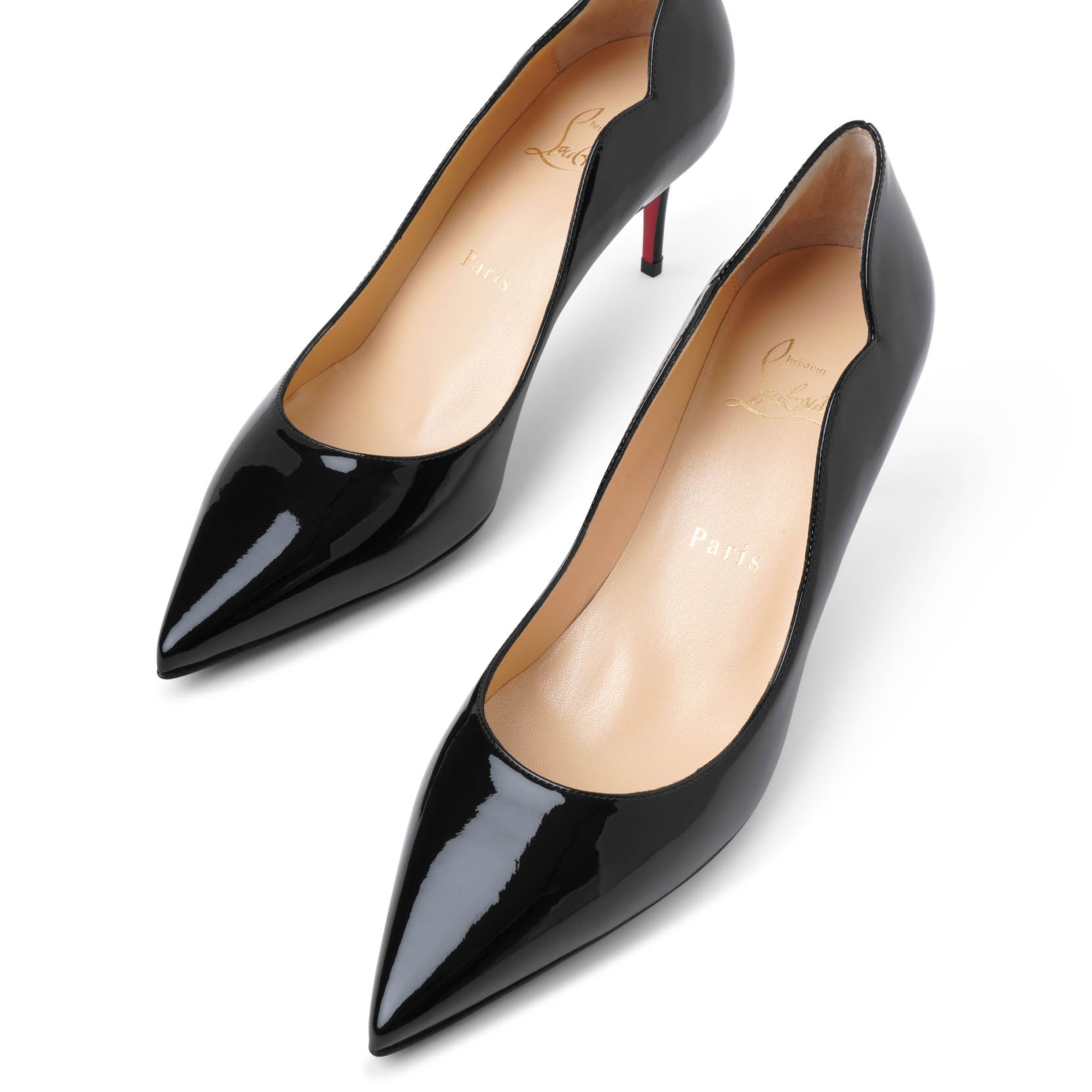 Hot Chick 70 patent black pumps