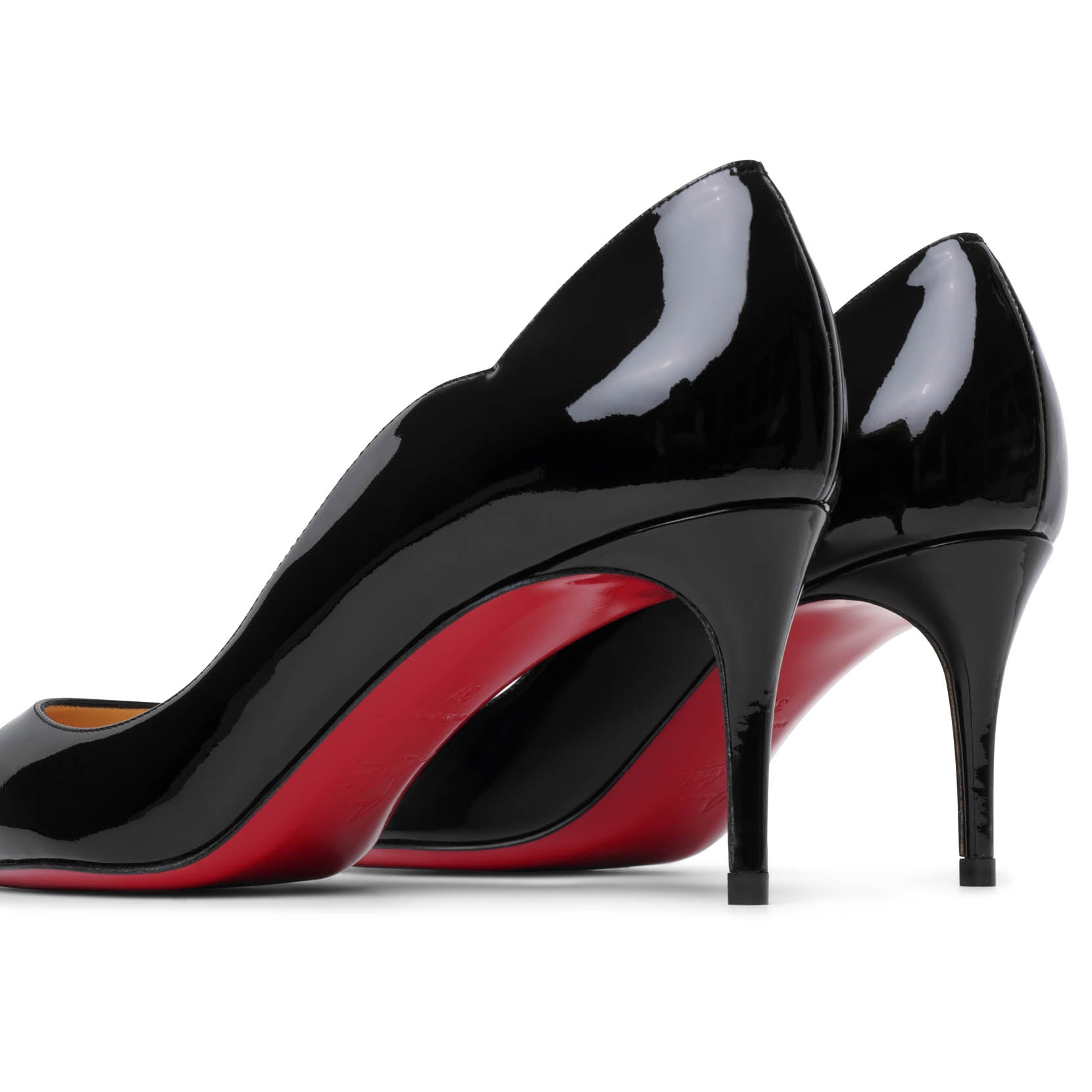 Hot Chick 70 patent black pumps