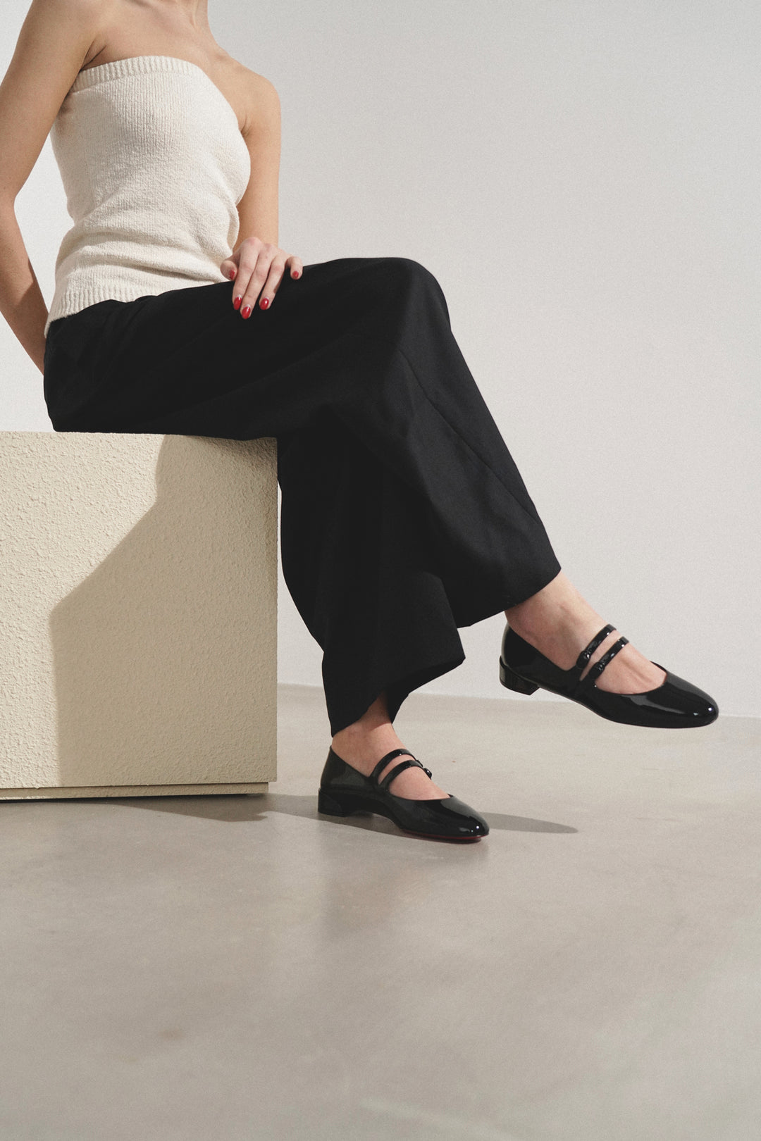 NEW★クリスチャンルブタン Sweet Jane black patent ballerinas Christian Louboutin | Sweet Jane black patent ballerinas
