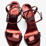 Miss Z 100 red metallic sandals