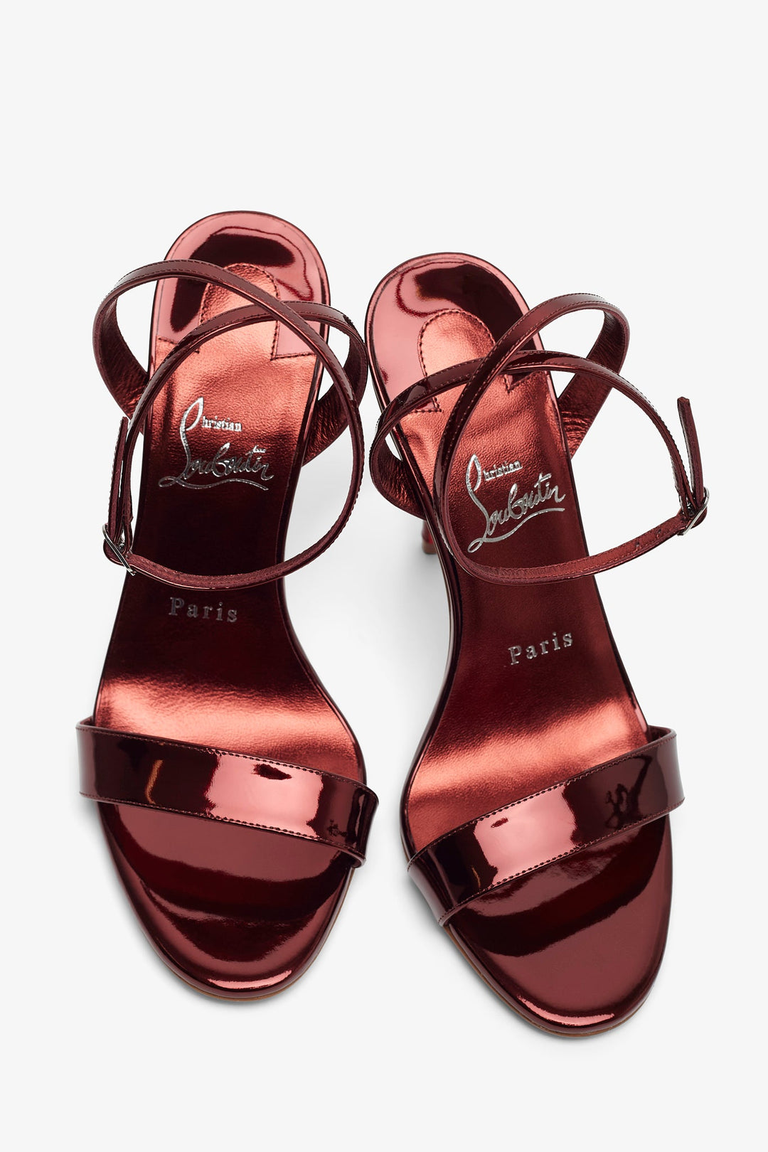 Christian Louboutin | Miss Z 100 red metallic sandals | Savannahs