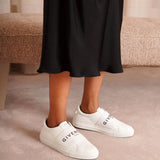 Urban street white logo sneakers