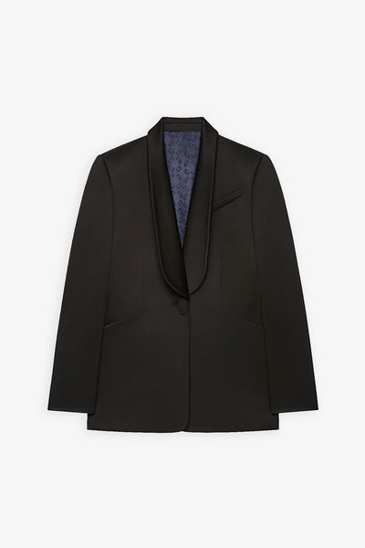 Black smoking jacket