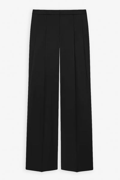 Tailored black pants in wool