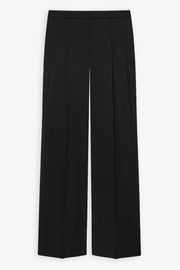 Tailored black pants in wool