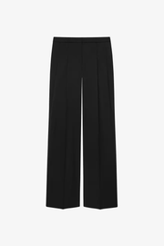 Tailored black pants in wool