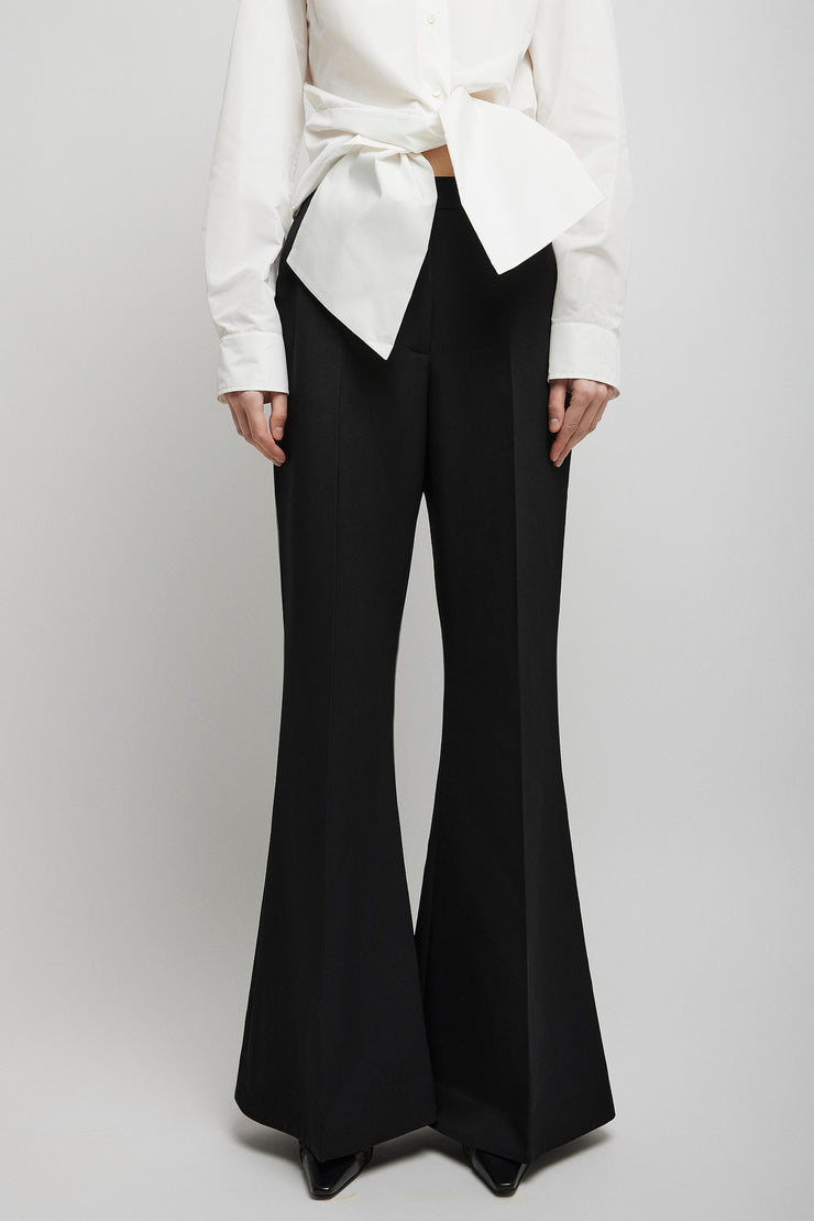 Flaired smoking pants