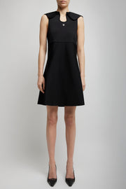 Sailer color black short dress