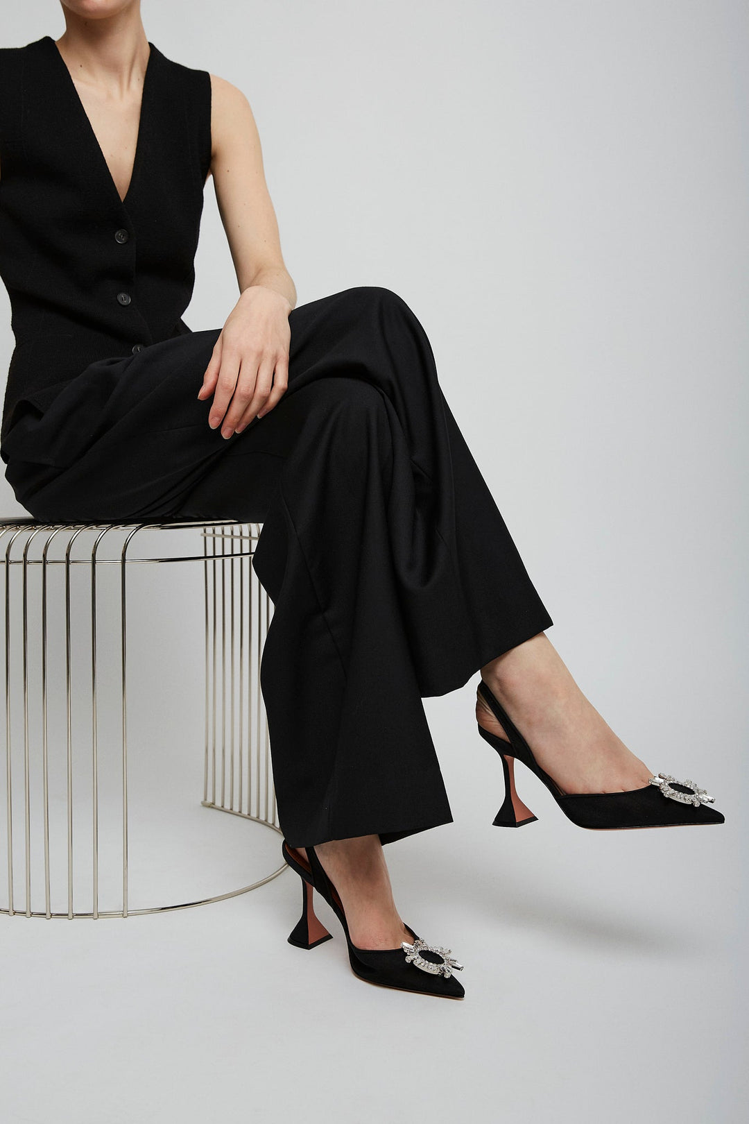 パンプス AMINA MUADDI SHOES (BEGUMMESHSLING95 MESBEWHICRY) 25758724_55939293_600.jpg